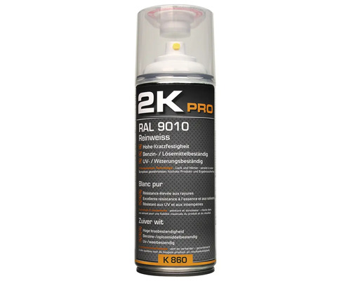Spray 2K Pro alb pur RAL 9010