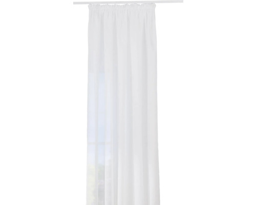 Perdea din material textil cu sistem de prindere cu bandă de încrețire