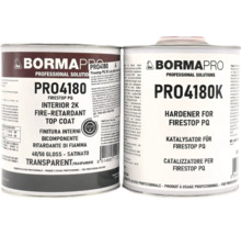 Borma Pro PRO4180 și PRO4180K lac și întăritor pentru protecție împotriva incendiilor