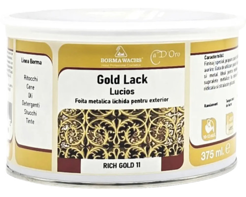 Borma Wachs Lac auriu Lucios pentru exterior, cutie de 375 ml
