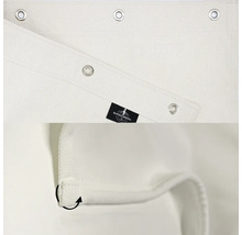 Vizualizare detaliată a unei țesături opace cu ochiuri și sigla Burschberg