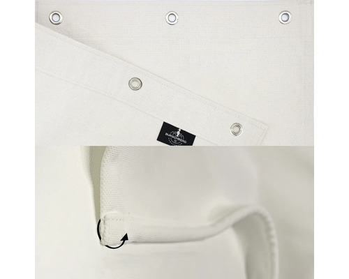 Vizualizare detaliată a unei țesături opace cu ochiuri și sigla Burschberg