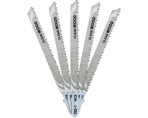 Cinci lame de ferăstrău vertical pentru tăieturi curate în lemn