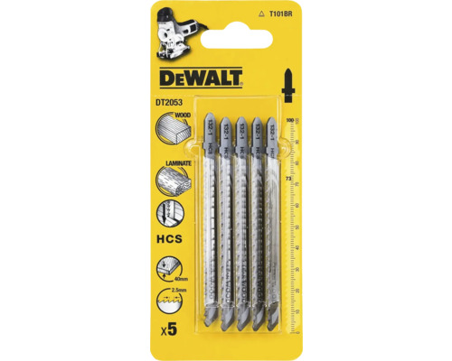 Set de pânze de ferăstrău vertical DeWalt cu cinci pânze pentru lemn