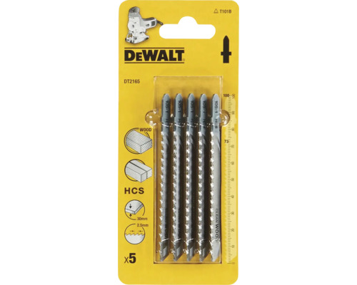 Pânze de ferăstrău vertical DeWalt pentru lemn, 5 bucăți