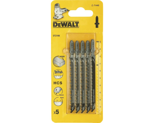 Pânze de ferăstrău vertical DeWalt pentru lemn, set de cinci