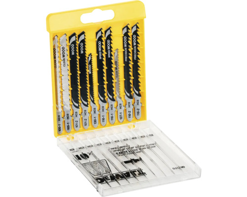 Set pânze de ferăstrău pendular pentru lemn în ambalaj galben