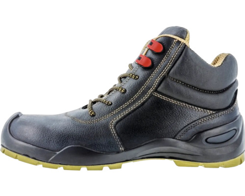 Ghete de siguranță negre cu șireturi