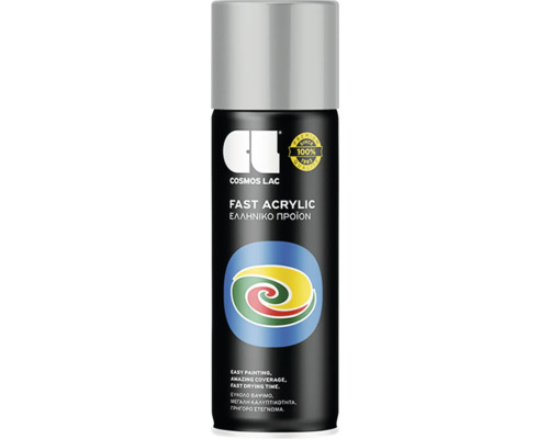 Vopsea spray Cosmos Lac Fast Acrylic RAL 7016 gri antracit 400 ml Spray acrilic rapid Cosmos Lac
