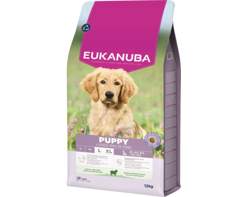 Eukanuba hrană pentru căței cu miel și orez, 12 kilograme