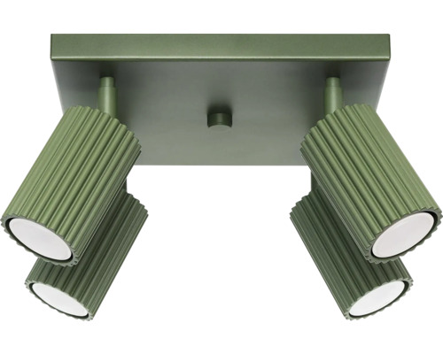 Lumină de plafon cu patru spoturi pentru iluminarea camerei