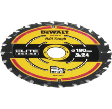 Disc de ferăstrău DeWalt cu diametrul de 190 milimetri și 24 de dinți