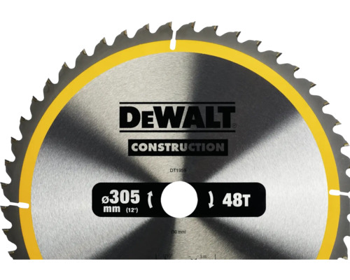 Pânză de ferăstrău DeWalt cu diametrul de 305 milimetri și 48 de dinți
