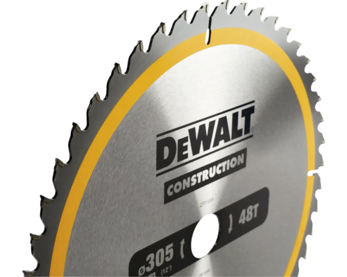 Pânză de ferăstrău DeWalt cu diametrul de 305 milimetri și 48 de dinți