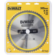 Pânză de ferăstrău DeWalt, diametru 305 milimetri, 60 de dinți