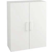 Dulap suspendat alb cu două uși