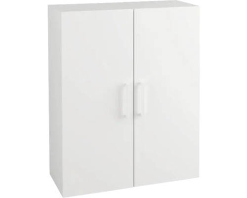 Dulap baie suspendat 60x74 cm PAL alb mat form&style 2 uși Dulap suspendat alb cu două uși