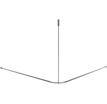 Bară de perdea de duș pentru montare în colț