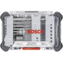 Logo Bosch Set de burghie și biți Extra Hard și CYL-3, 35 de piese, în cutie