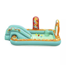Piscină gonflabilă pentru copii cu tobogan și mingi