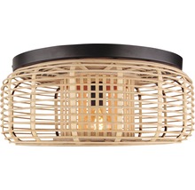 Plafonieră Crosstown E27 max. 1x40W, lemn/negru