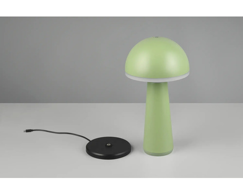 Veioză LED Fungo 2W 200 lumeni, lumină reglabilă, pentru exterior IP54, încărcare USB, verde fistic Veioză LED Fungo 2W 200 lumeni, lumină reglabilă, pentru exterior IP54, încărcare USB, verde fistic