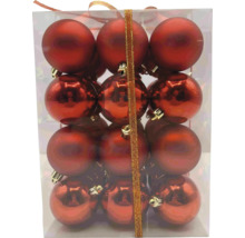 Cutie cu douăsprezece globuri roșii de Crăciun