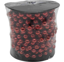 Rola cu șirag de mărgele roșii lucioase pentru decorare