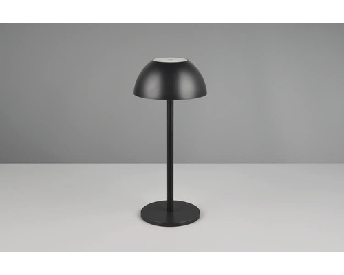 Lampă de masă neagră cu abajur în formă de cupolă