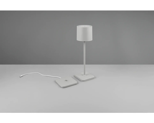 Lampă de masă cu cablu de încărcare și bază pătrată