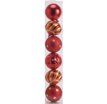 Asortiment de globuri de Crăciun cu diverse suprafețe