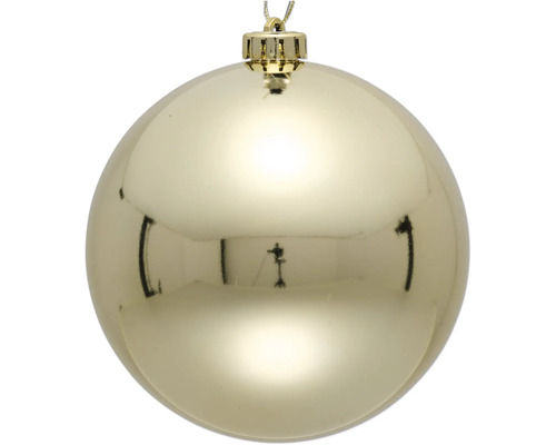 Glob Crăciun Lafiora plastic Ø 15 cm auriu lucios Glob de Crăciun