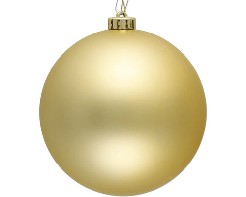 Glob Crăciun Lafiora plastic Ø 15 cm auriu mat Glob de Crăciun auriu
