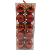 Pachet cu globuri roșii de Crăciun