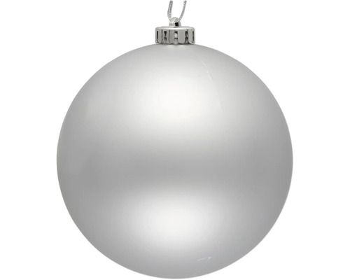 Glob Crăciun Lafiora plastic Ø 25 cm argintiu mat Glob de Crăciun argintiu
