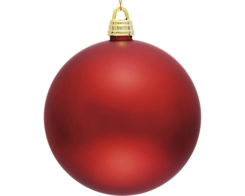 Glob Crăciun Lafiora plastic Ø 30 cm roșu mat Glob de Crăciun roșu de agățat