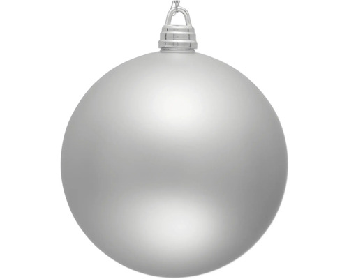 Glob Crăciun Lafiora plastic Ø 30 cm argintiu mat Glob de Crăciun