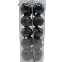 Pachet cu douăsprezece globuri negre de Crăciun