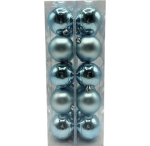 Pachet cu mai multe globuri de Crăciun albastru deschis