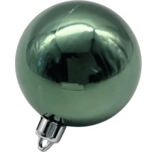 Glob de Crăciun verde din sticlă cu agățătoare