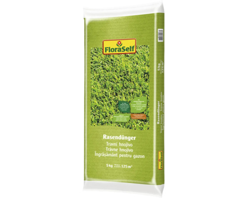 Îngrășământ gazon FloraSelf 5 kg 125 m²