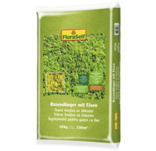 FloraSelf Îngrășământ pentru gazon cu fier, 10 kg pentru 330 metri pătrați