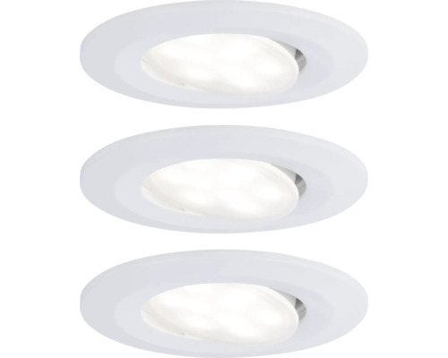Spot LED mobilier Pukk 3,5W 210 lumeni, negru, pachet 3 bucăți
