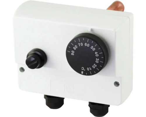 Termostat cu buton rotativ pentru reglarea temperaturii