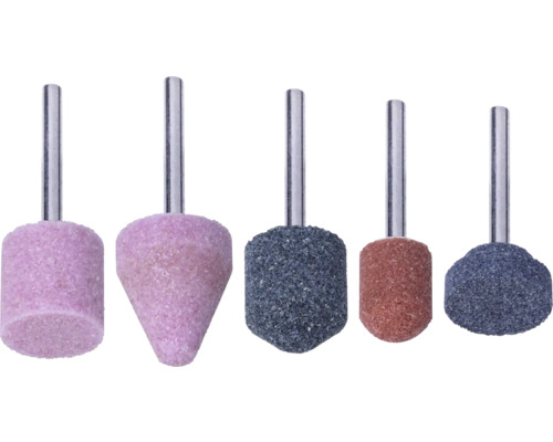 Set pietre ceramice de șlefuit Wolfcraft, 5 piese