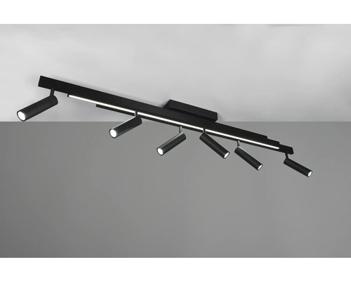 Lumină de tavan neagră cu mai multe spoturi