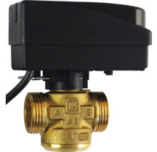 Robinete de amestec cu trei căi, acționat cu motor, din alamă, cu servomotor