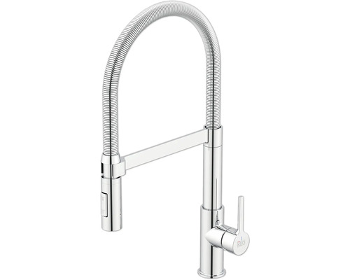 Baterie de bucătărie cu braț flexibil