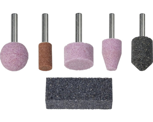 Set pietre ceramice de șlefuit Wolfcraft, 6 piese