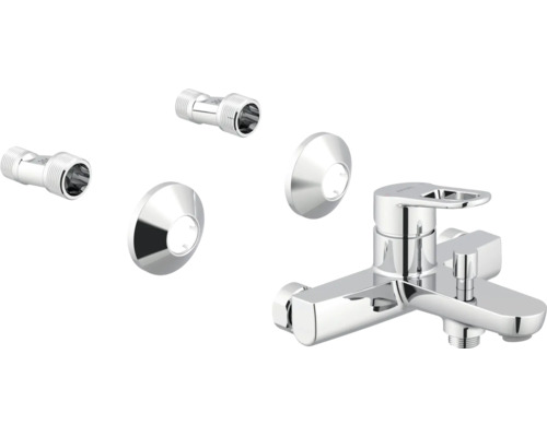 Baterie de baie cu racorduri S și rozete